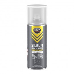 Šķidrā gumija - hidroizolācija K2 SILGUM hermētiķis - aerosols 400ml. bezkrāsains